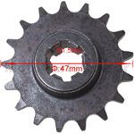 17 Tooth Small Sprocket for 2-stroke Pocket Bike