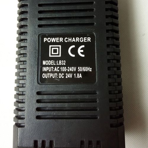 24V, 1.8A Charger with XLR plug for Electric Scooter - Click Image to Close