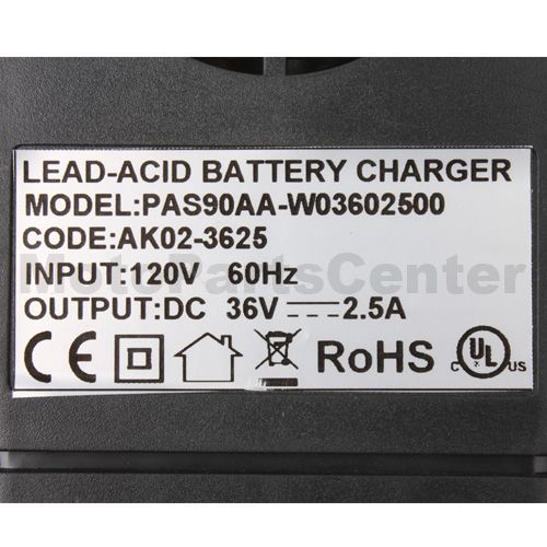 36V, 2.5A Charger for Electric Scooter - Click Image to Close
