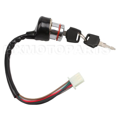 6 wire Key Ignition for ATV & Dirt Bike - Click Image to Close