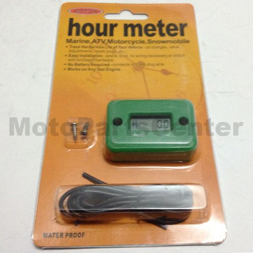 Red Waterproof Hour Meter for Motorcycle, Pocket Bike, Scooter - Click Image to Close