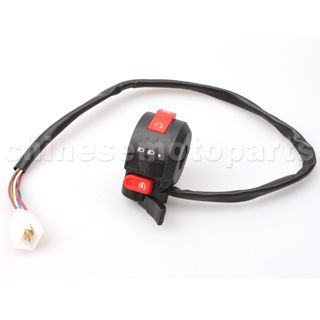 3-Function Left Switch Assembly with Choke Lever for ATV