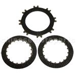 Single-Automatic Clutch Plate Set for 50cc-125cc ATV, Dirt Bike - Click Image to Close