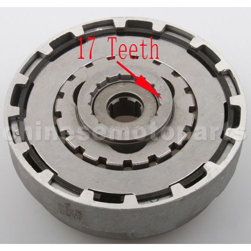 17-Tooth Automatic Clutch Assy for 50cc-125cc ATV,Dirt Bike & Go - Click Image to Close