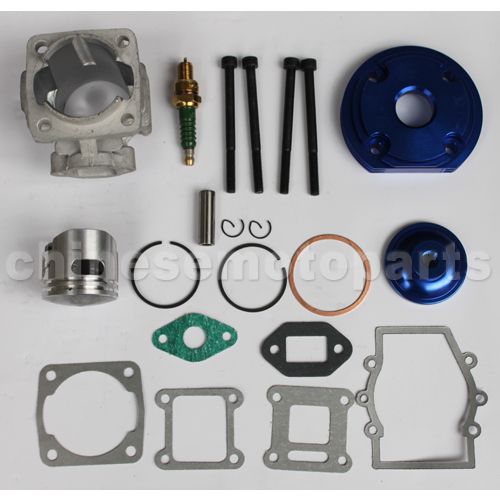 Performance Cylinder Assembly for 2-stroke 49cc Pocket Bike - Click Image to Close