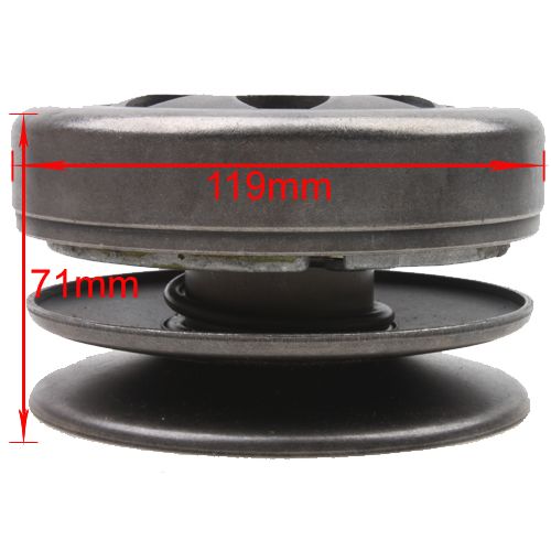 Driven Wheel Assy for 2-stroke 50cc Moped & Scooter - Click Image to Close