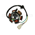 6-Coil Half-Wave Magneto Stator for 50cc-125cc Electrical Start - Click Image to Close