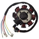 8-Coil Magneto Stator for CG 125cc-250cc ATV, Dirt Bike & Go Kar - Click Image to Close