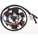 6-Coil Magneto Stator for GY6 125cc-150cc ATV, Go Kart, Moped & - Click Image to Close