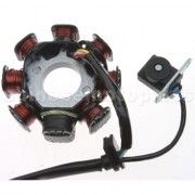 8-Coil Magneto Stator for GY6 50cc Moped & Scooter