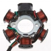 6-Coil Magneto Stator for GY6 50cc Moped & Scooter