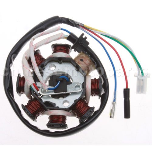 8-Coil Magneto Stator for GY6 150cc ATV, Go Kart, Moped & Scoote - Click Image to Close