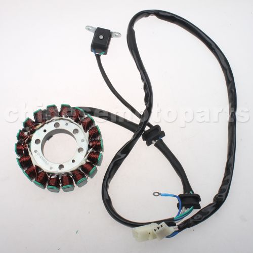 18-Coil Magneto Stator for Yamaha Lifan & Zongshen V-Twin Virago Clone engine. - Click Image to Close
