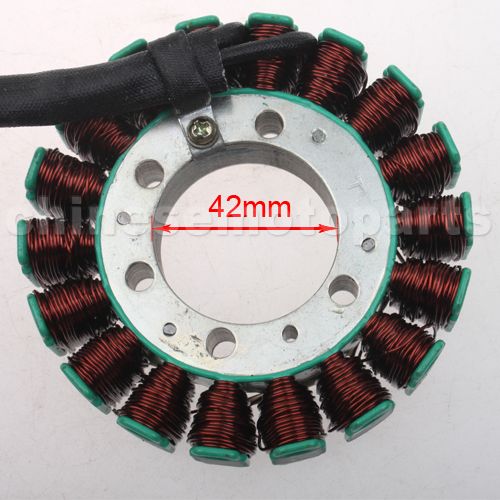18-Coil Magneto Stator for Yamaha Lifan & Zongshen V-Twin Virago Clone engine. - Click Image to Close