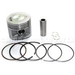 Piston Assembly for LIFAN 140cc Oil-Cooled Dirt Bike - Click Image to Close