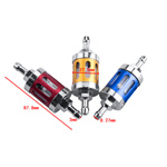 CNC Aluminum Transparent Glass Gasoline Filter for 125cc Motorcycles