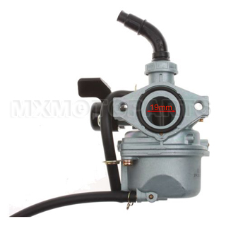 19mm Carburetor with Hand Choke for 110cc ATV Dirt Pit Bike