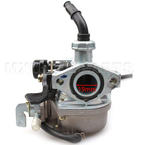 19mm Hand Choke Carburetor of with Oil Switch for 50cc-110cc ATV - Click Image to Close