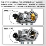 Kohler 1685319-S KT725 KT730 KT735 KT740 KT745 engine carburetor