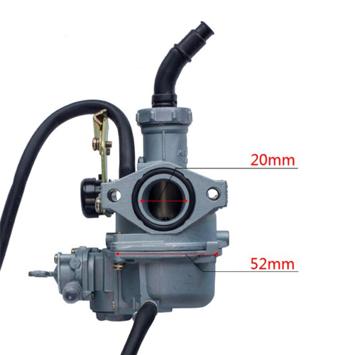 PZ20 carburetor with cable choke and oil switch