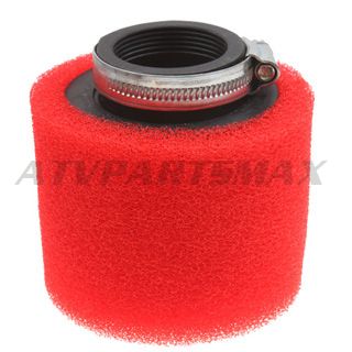 38mm Red Air Filter for ATV, Dirt Bike & Go Kart