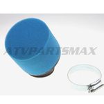 38mm Blue Bent Air Filter for ATV, Dirt Bike & Go Kart