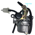 PZ19 19mm Carburetor Carb w/Cable Choke for 50cc- 125cc ATV Quad Dirt Bike Pit Bike