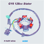 6 Pole DC Coil for GY6 125cc 150cc Scooter Moped - Click Image to Close