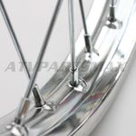 1.40*14 Front Rim Assembly for 50cc-125cc Dirt Bike (Chrome Plat