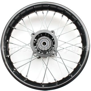 1.85*12 Rear Rim Assembly for 50cc-125cc Dirt Bike (Stoving Varn