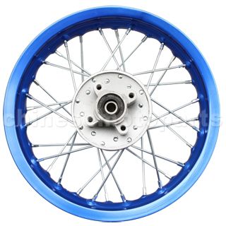 1.85*12 Rear Rim Assembly for 50cc-125cc Dirt Bike (Oxidized)