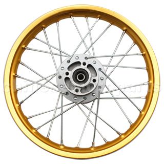 1.40*14 Front Rim Assembly for 50cc-125cc Dirt Bike (Oxidized)