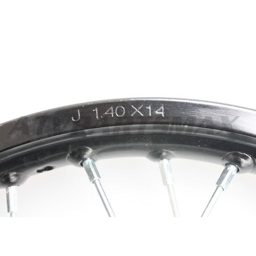 1.40*14 Front Rim Assembly for 50cc-125cc Dirt Bike (Stoving Var - Click Image to Close