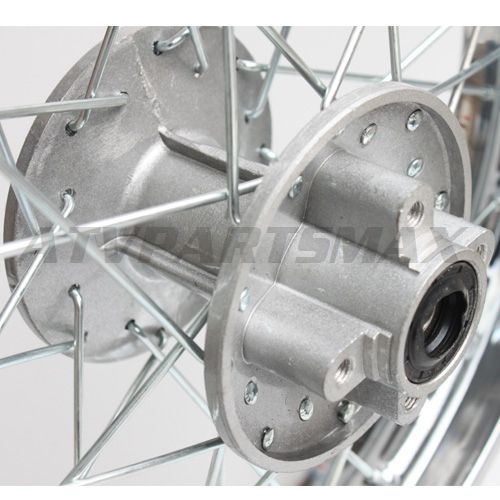 1.85*14 Rear Rim Assembly for 50cc-125cc Dirt Bike (Chrome Plate - Click Image to Close