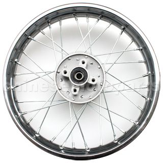 1.85*14 Rear Rim Assembly for 50cc-125cc Dirt Bike (Chrome Plate
