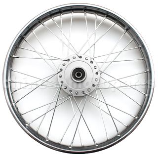 1.40*17 Front Rim Assembly for 50cc-125cc Dirt Bike (Chrome Plat