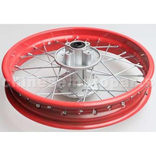 1.85*14 Rear Rim Assembly for 50cc-125cc Dirt Bike (Stoving Varn - Click Image to Close