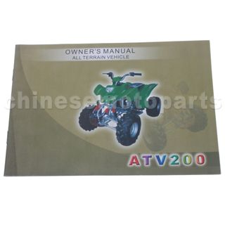 Owner's Manual For All Terrain Vehicle