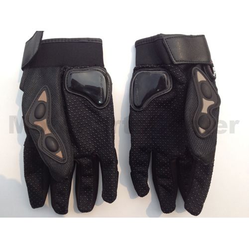 Pro-Biker Motocross Glove - Black - M - Click Image to Close