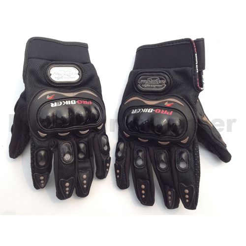 Pro-Biker Motocross Glove - Black - L - Click Image to Close