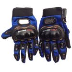 Pro-Biker Motocross Glove - Blue - M - Click Image to Close