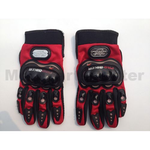 Pro-Biker Motocross Glove - Red - L - Click Image to Close