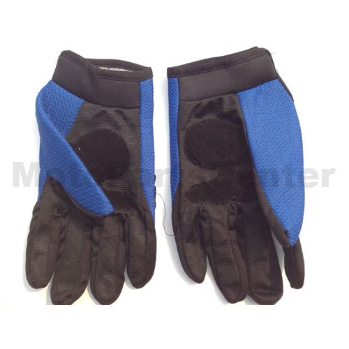 Motocross Racing Sports Glove - Blue - Click Image to Close
