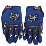 Motocross Racing Sports Glove - Blue - Click Image to Close