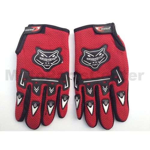 Motocross Racing Sports Glove - Red - Click Image to Close