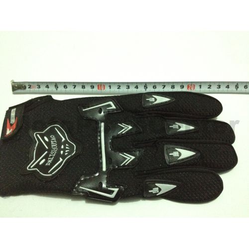 Motocross Racing Sports Glove - Black - Click Image to Close