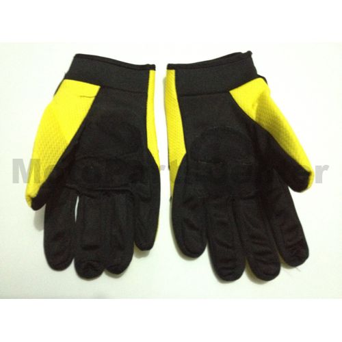 Motocross Racing Sports Glove - Yellow - Click Image to Close